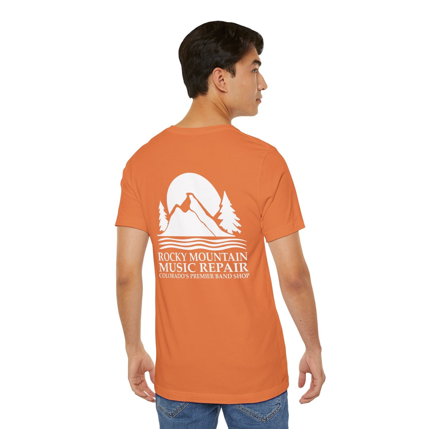Rocky Mountain Music Repair Tee - Unisex Jersey Short Sleeve Shirt, Music Lovers Gift,