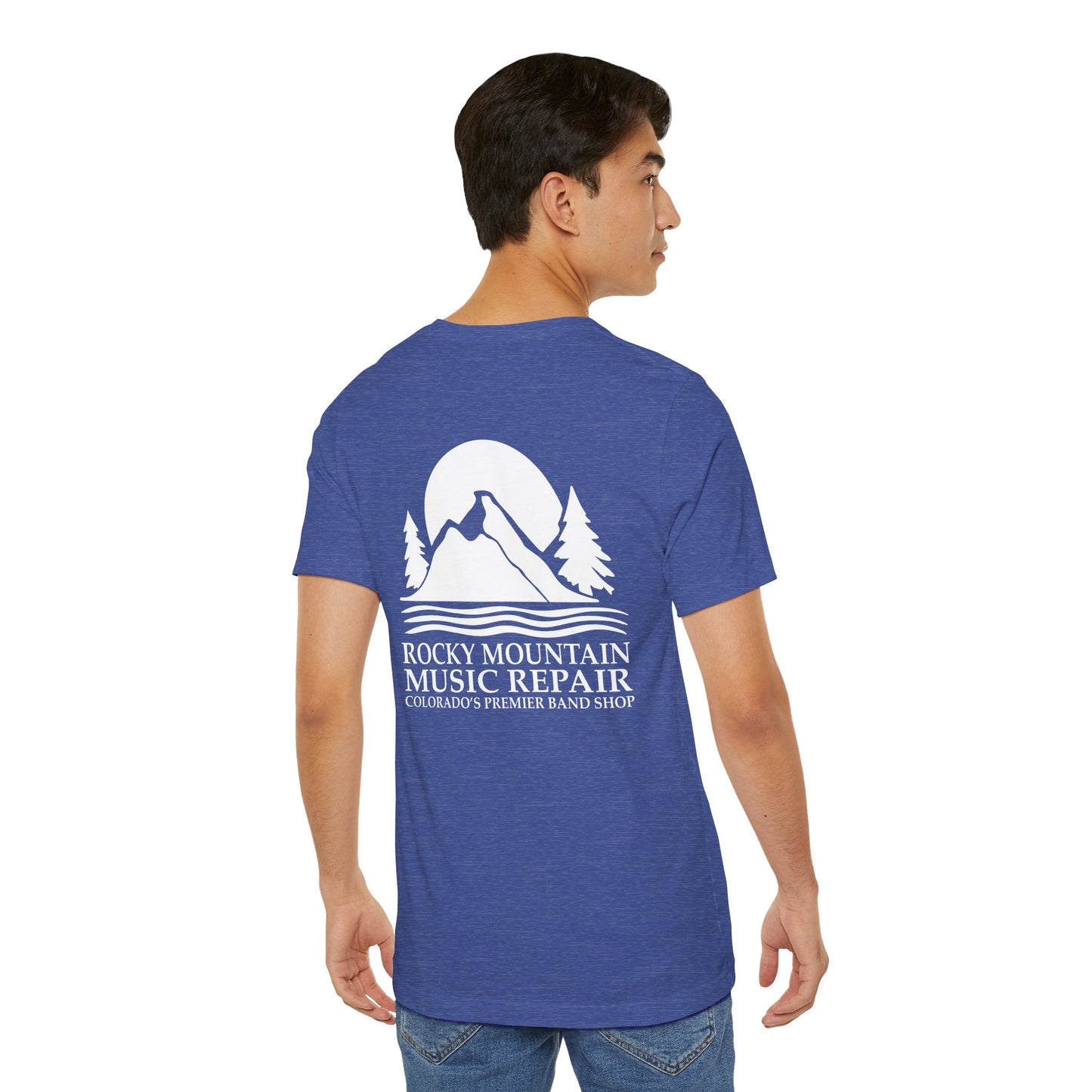 Rocky Mountain Music Repair Tee - Unisex Jersey Short Sleeve Shirt, Music Lovers Gift,