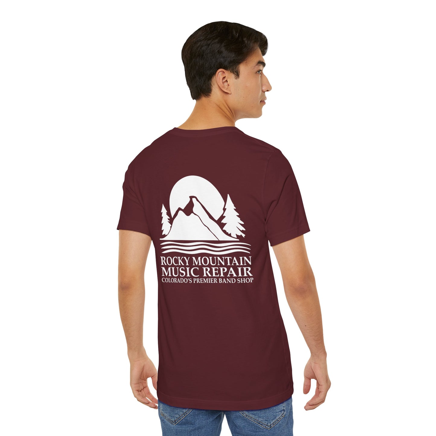Rocky Mountain Music Repair Tee - Unisex Jersey Short Sleeve Shirt, Music Lovers Gift,