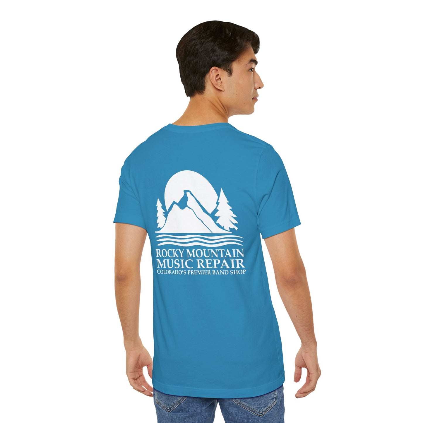 Rocky Mountain Music Repair Tee - Unisex Jersey Short Sleeve Shirt, Music Lovers Gift,