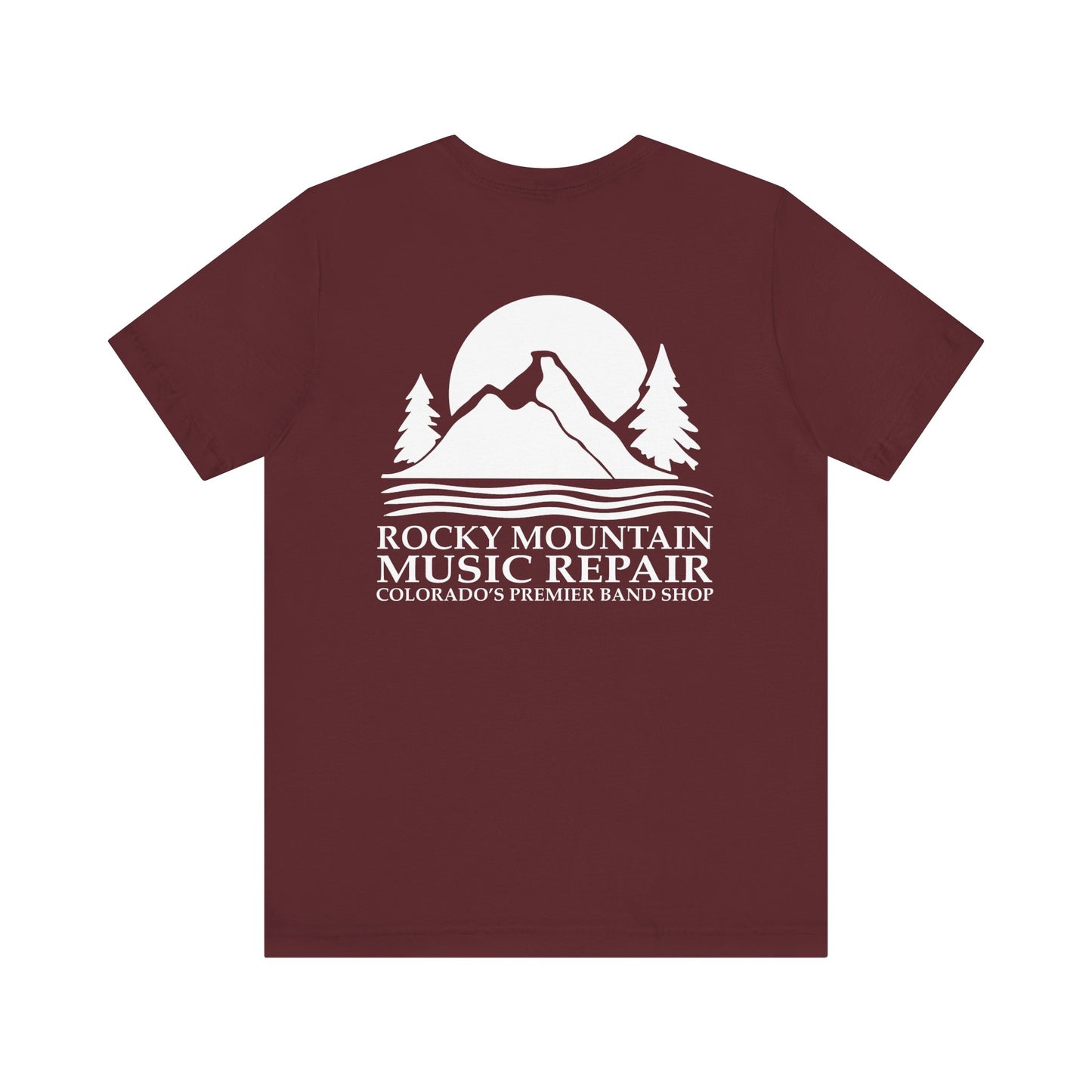 Rocky Mountain Music Repair Tee - Unisex Jersey Short Sleeve Shirt, Music Lovers Gift,