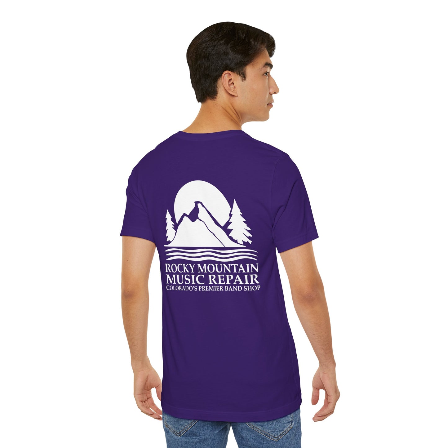 Rocky Mountain Music Repair Tee - Unisex Jersey Short Sleeve Shirt, Music Lovers Gift,