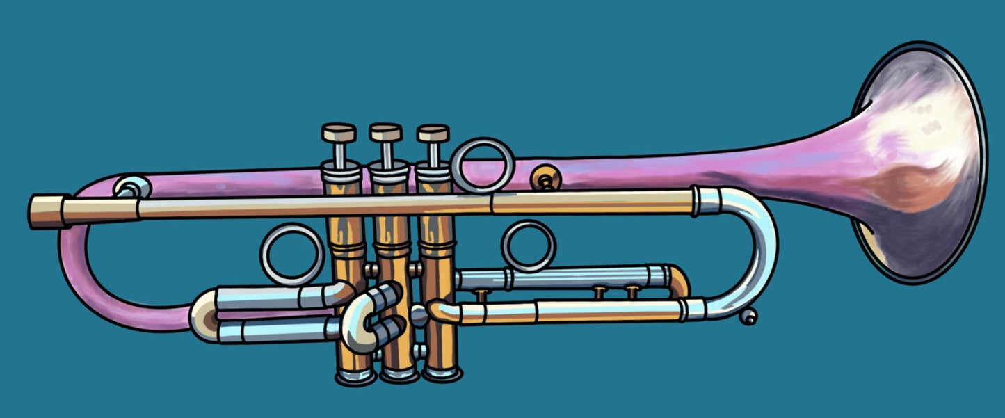 Trumpet Sticker-Grande Campana