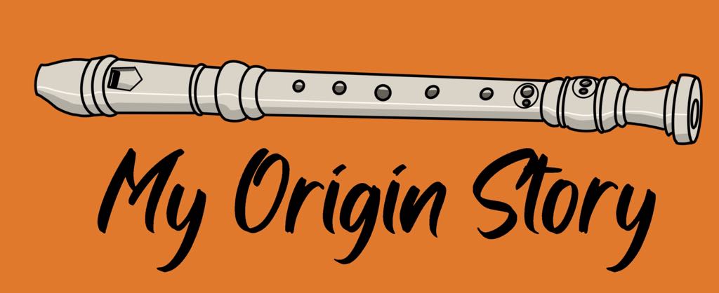 My origin story recorder shirt