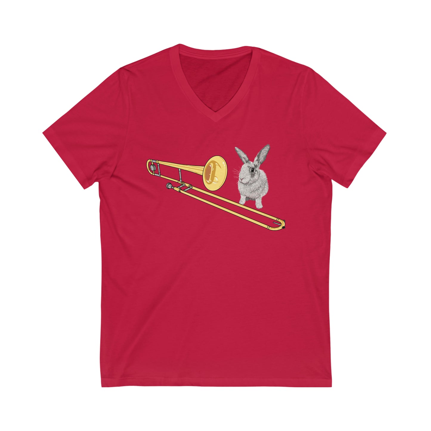 Trom-bunny t shirt v neck
