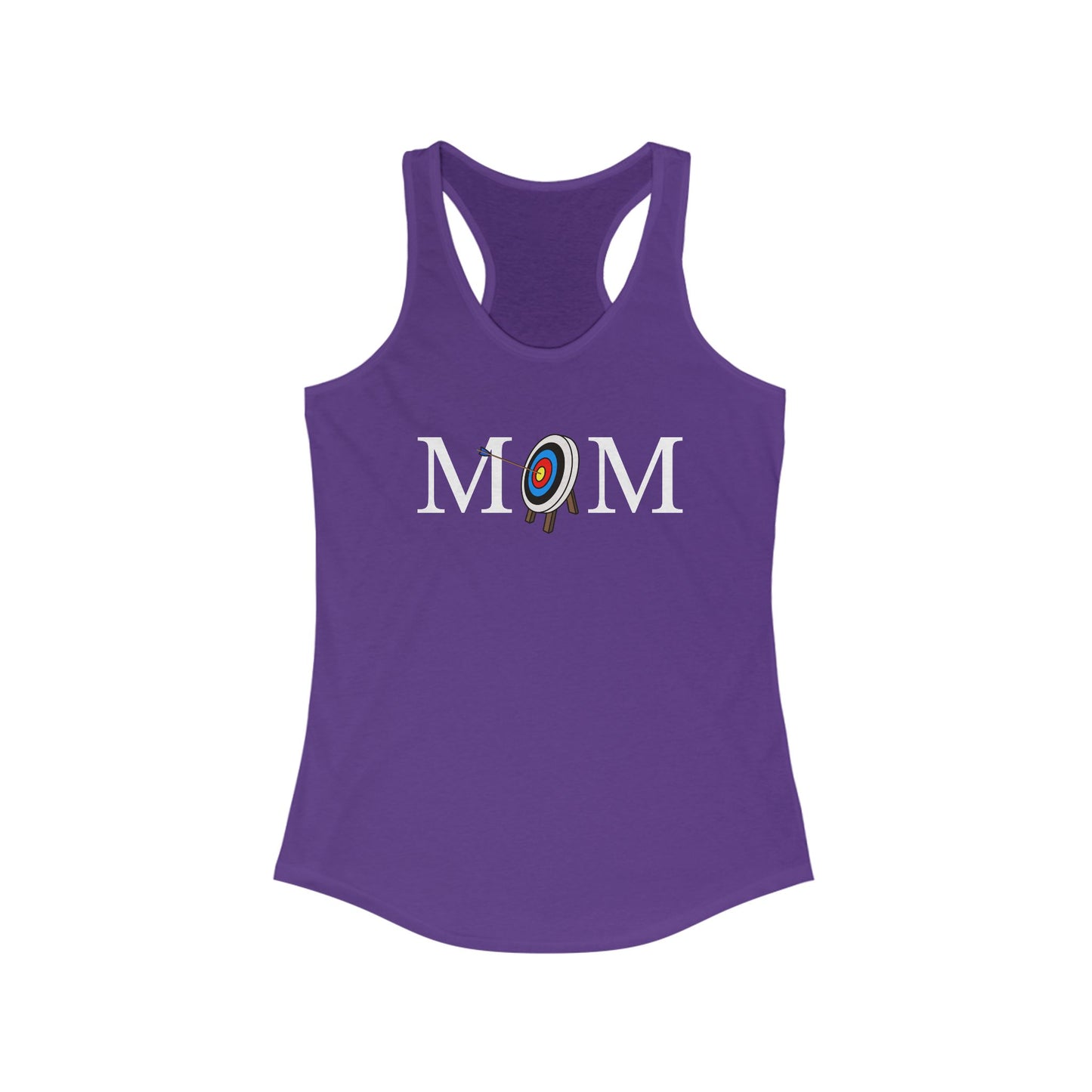 Archery Target Racerback Tank for Women, Sportswear, Fitness Apparel, Workout Top, Gift for Archer