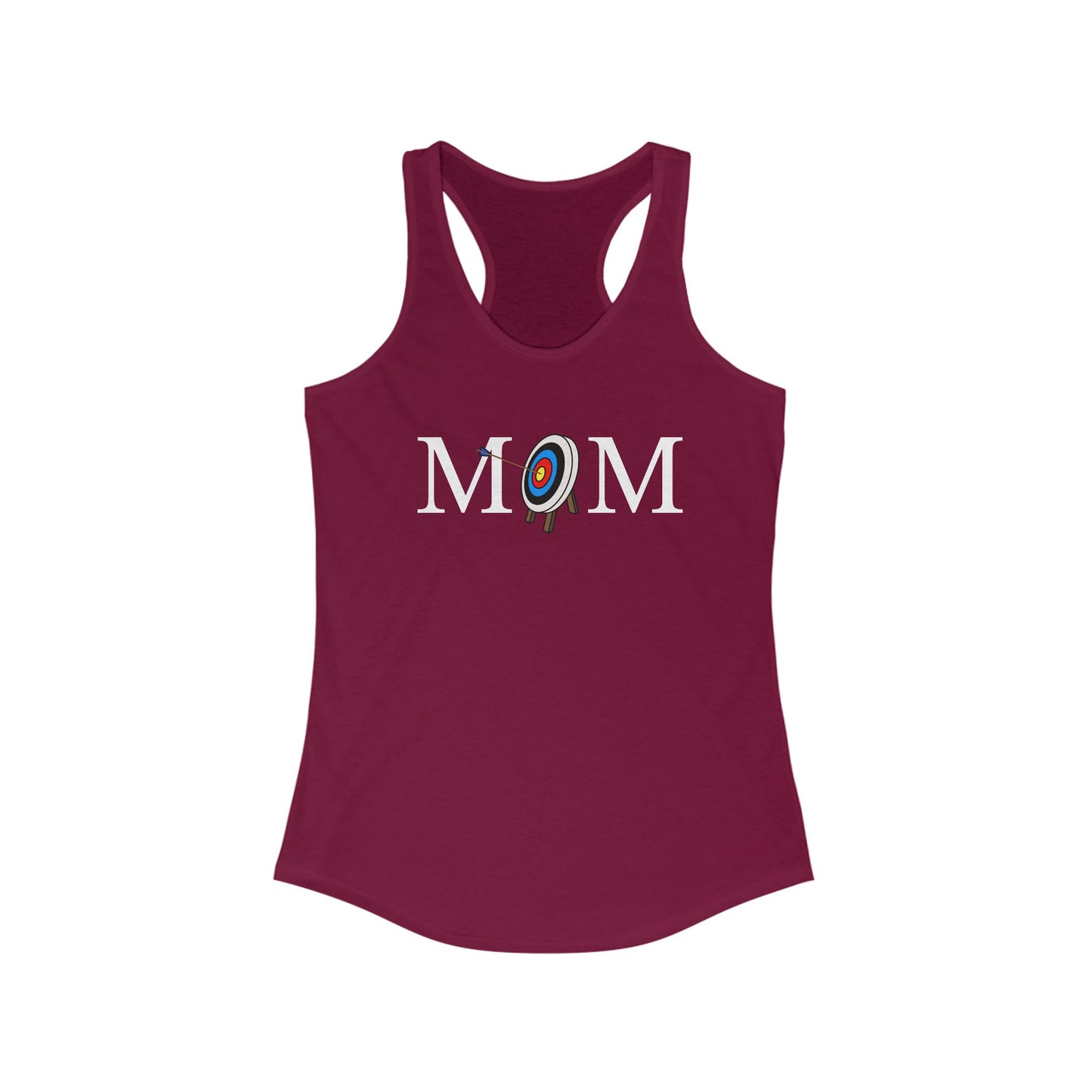 Archery Target Racerback Tank for Women, Sportswear, Fitness Apparel, Workout Top, Gift for Archer