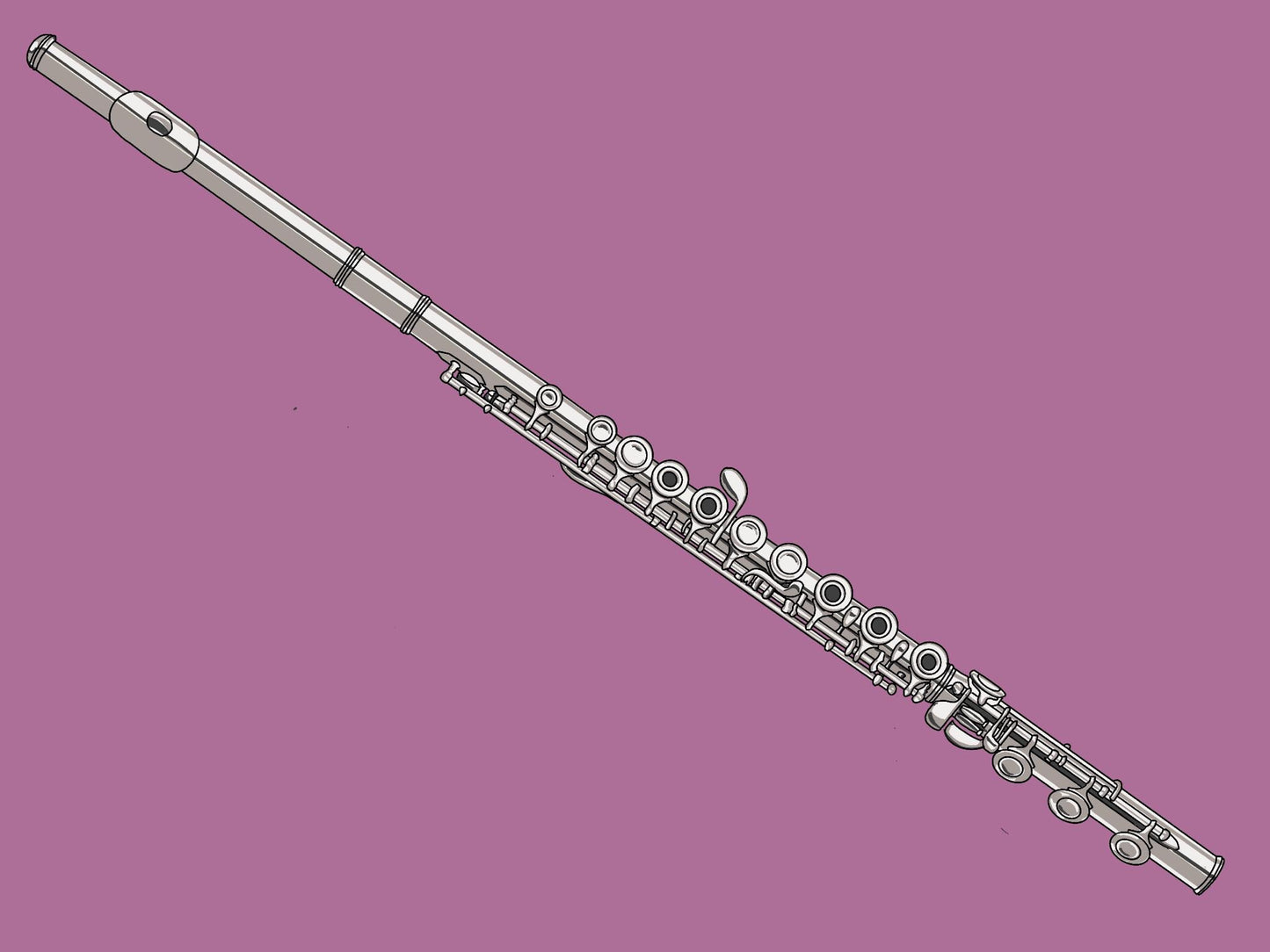 Flute Sticker