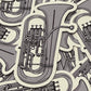 Euphonium Sticker- 3"