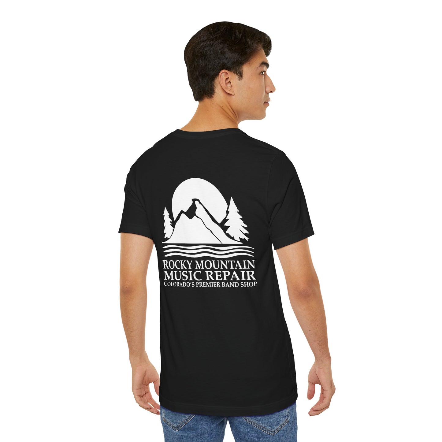 Rocky Mountain Music Repair Tee - Unisex Jersey Short Sleeve Shirt, Music Lovers Gift,