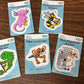 Musical Animals Sticker Set- 5 stickers