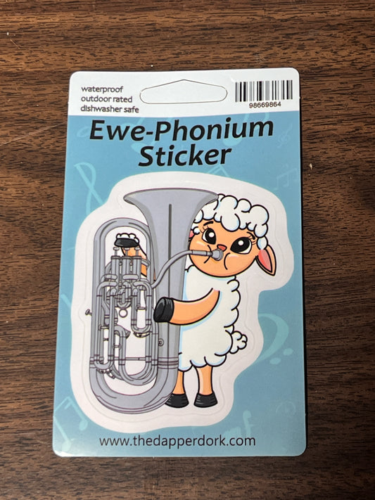 Ewe-Phonium Hang Tag Sticker