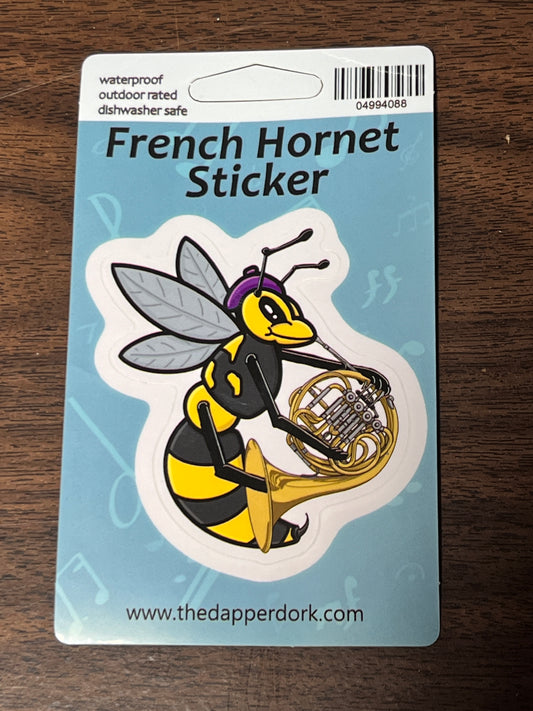 French hornet Hang Tag Sticker