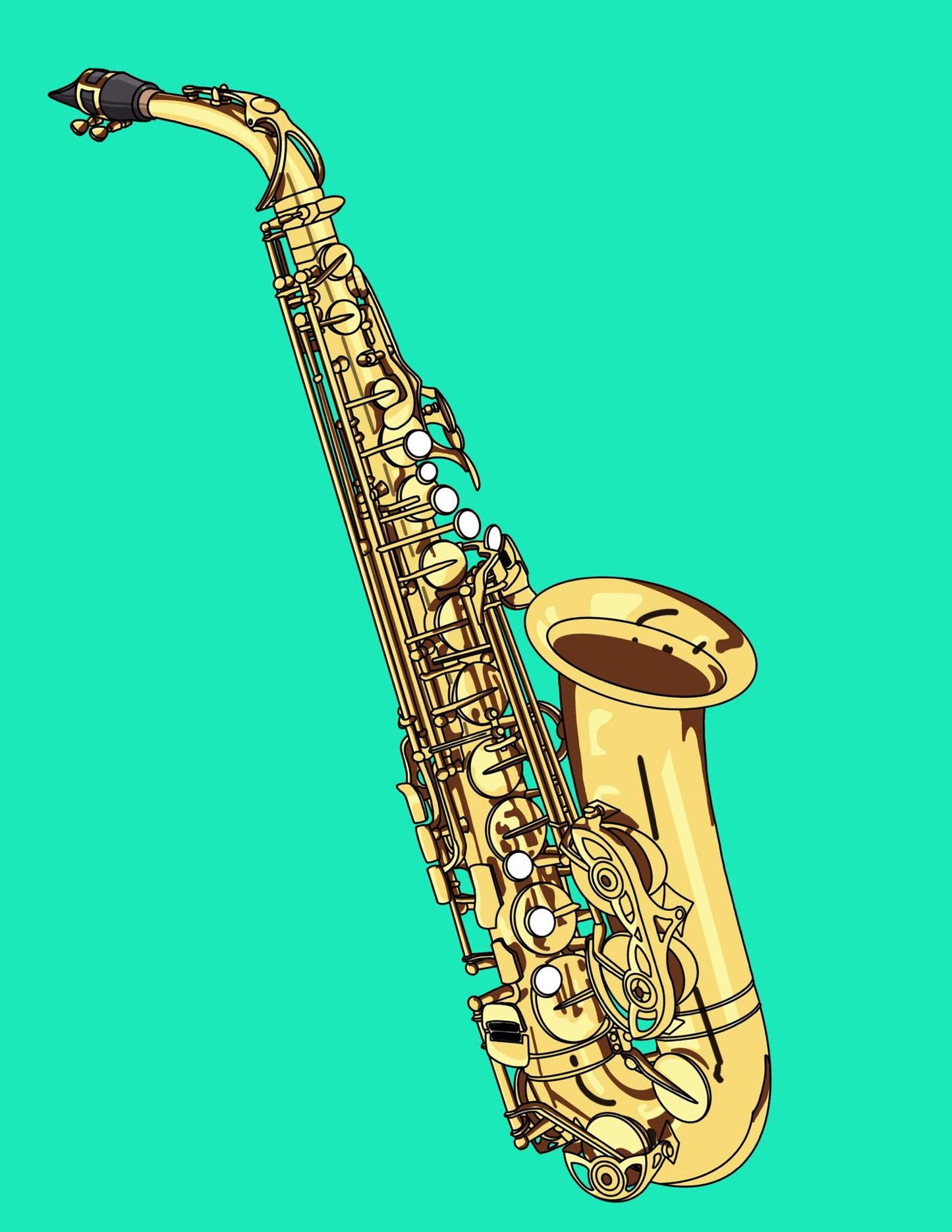 Alto Saxophone Sticker