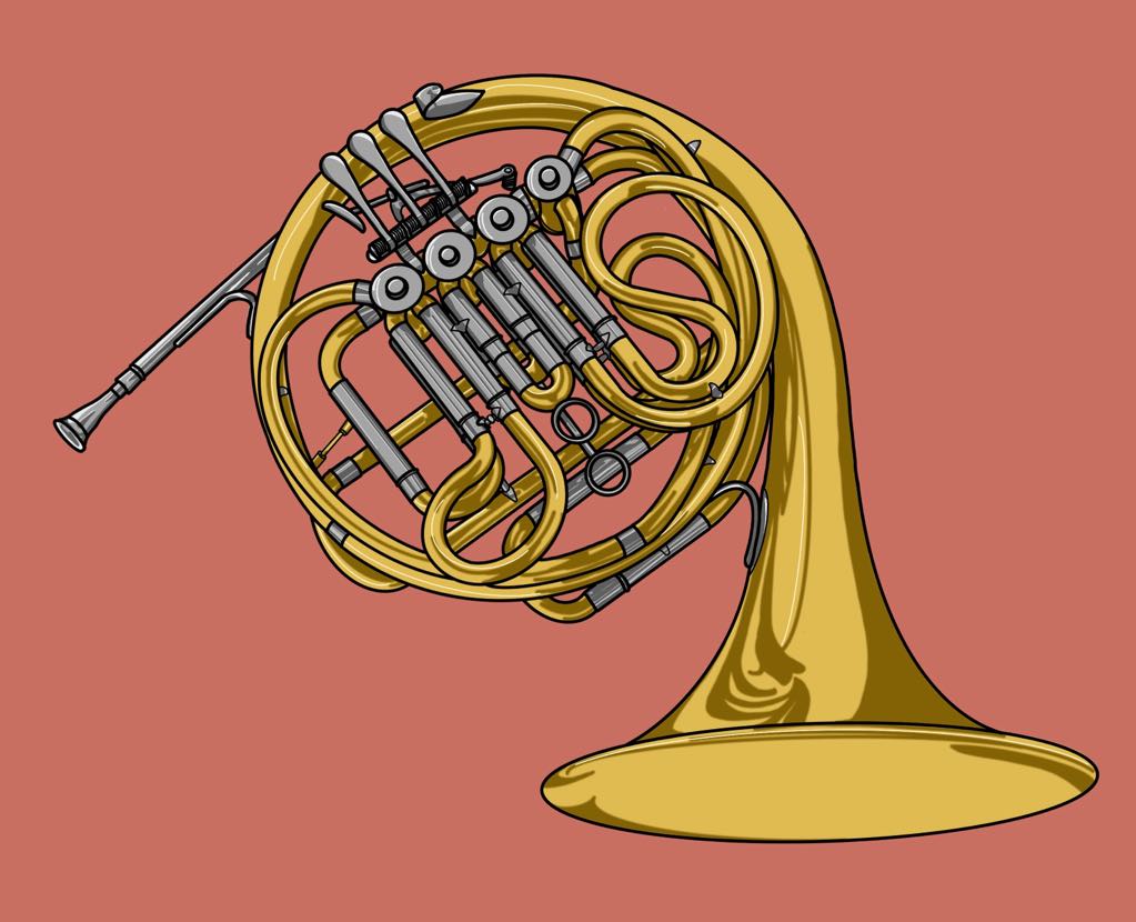 French horn t shirt