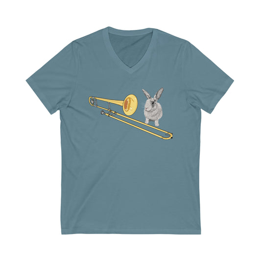 Trom-bunny t shirt v neck