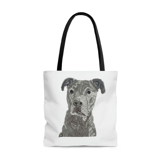 Dot the dog tote bag